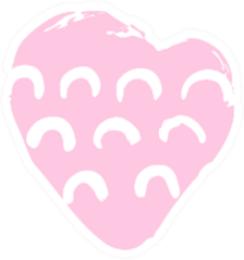 Hand Drawn Heart Boho Sticker