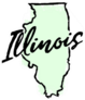Hand Drawn Illinois State Sticker