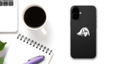 Hand Drawn Illustration Of Giant Anteater Sticker on a Phone (New) example