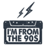 Hand Drawn Im From The 90s Themed Cassette Sticker