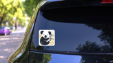 Hand Drawn Koala Shape Sticker on a Rear Car Window (New) example