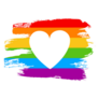 Hand Drawn Lgbt Pride Heart Sticker
