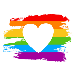 Hand Drawn Lgbt Pride Heart Sticker