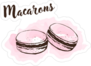 Hand Drawn Macaroons Sticker