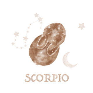 Hand Drawn Magic Bunny Scorpio Illustration Sticker