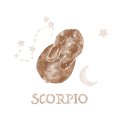 Hand Drawn Magic Bunny Scorpio Illustration Sticker
