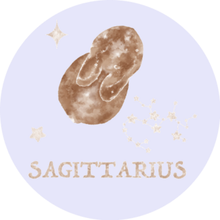 Hand Drawn Magic Rabbit Sagittarius Sticker 