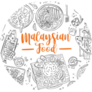 Hand Drawn Malaysian Food Doodle Sticker