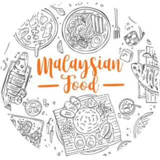 Hand Drawn Malaysian Food Doodle Sticker