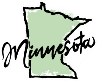 Hand Drawn Minnesota State Sticker