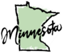 Hand Drawn Minnesota State Sticker