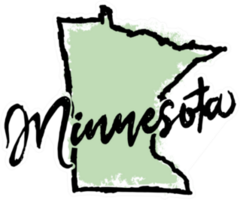 Hand Drawn Minnesota State Sticker