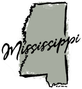 Hand Drawn Mississippi State Sticker