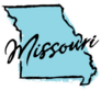 Hand Drawn Missouri State Sticker