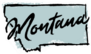 Hand Drawn Montana State Sticker