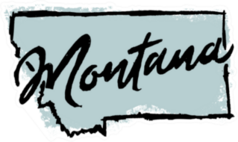 Hand Drawn Montana State Sticker