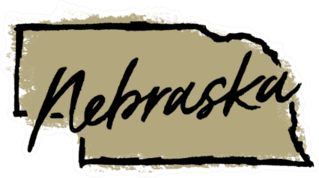 Hand Drawn Nebraska State Sticker