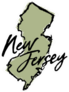 Hand Drawn New Jersey State Sticker