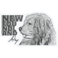 Hand Drawn Newfoundland Sticker