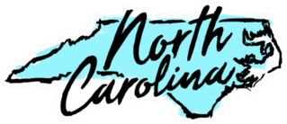 Hand Drawn North Carolina State Sticker