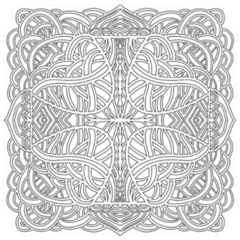 Hand Drawn Ornament In Celtic Style Sticker