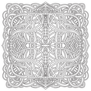 Hand Drawn Ornament In Celtic Style Sticker