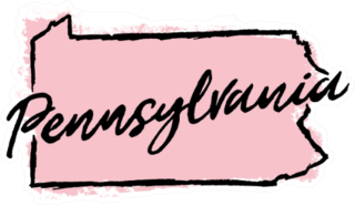 Hand Drawn Pennsylvania State Sticker