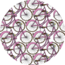 Hand Drawn Pink Bicycle Pattern Sticker
