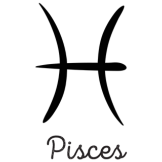Hand Drawn Pisces Simple Line Sticker
