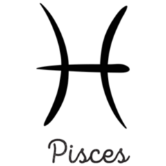Hand Drawn Pisces Simple Line Sticker