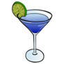 Hand Drawn Pop Art Cartoon Cocktail Sticker