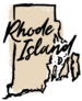 Hand Drawn Rhode Island State Sticker