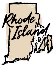 Hand Drawn Rhode Island State Sticker