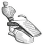 Hand-drawn Sketch Of Dental Chair Sticker
