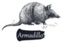 Hand Drawn Sketch Style Armadillo Sticker