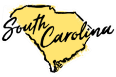 Hand Drawn South Carolina State Sticker