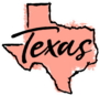 Hand Drawn Texas State Sticker
