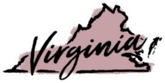 Hand Drawn Virginia State Sticker