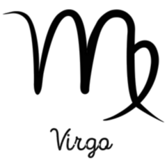 Hand Drawn Virgo Simple Line Sticker