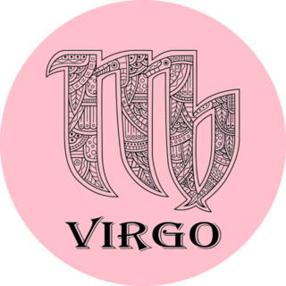 Hand Drawn Virgo Zentangle Sticker