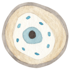 Hand Drawn Watercolor Evil Eye Nazar Sticker