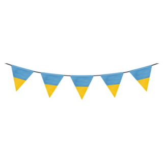 Hand Drawn Watercolour Triangular Flags Ukraine Sticker