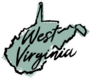 Hand Drawn West Virginia State Sticker