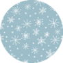 Hand Drawn Winter Seamless Snowflake Pattern Sticker