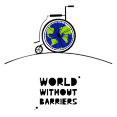 Hand Drawn World Without Barriers Sticker