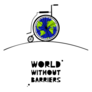 Hand Drawn World Without Barriers Sticker