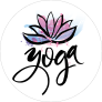 Hand Drawn Yoga Lotus Circle Sticker