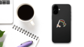 Hand Holding Flag Of Kenya Sticker on a Phone (New) example
