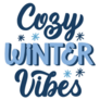 Hand Lettered Cozy Winter Vibes Sticker