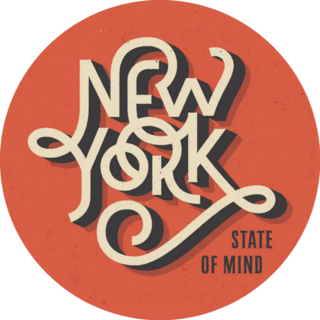 Hand Lettered New York State Of Mind Sticker